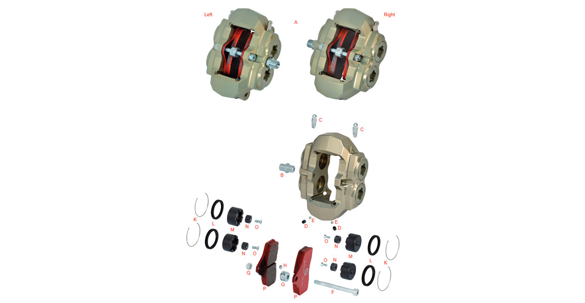 OTK Tony Kart Front Brake Caliper BSS