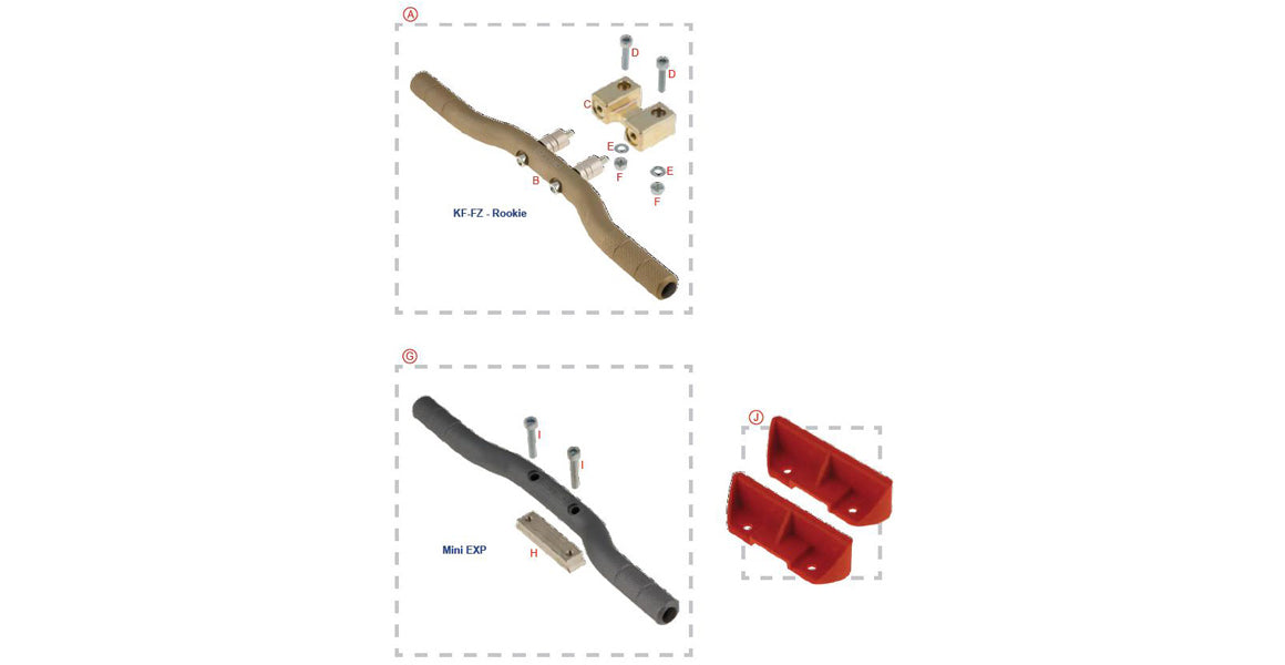 OTK Tony Kart Feet Support Bar