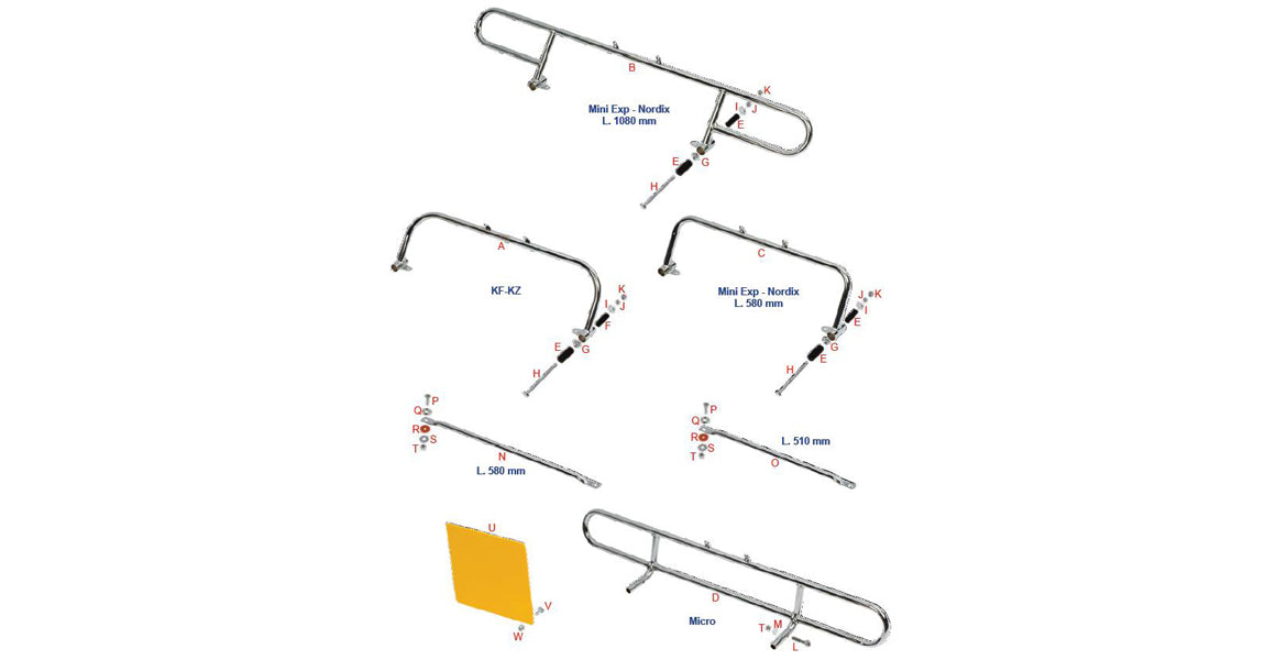 OTK Tony Kart Rear Metal Bumper