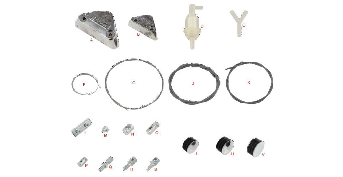 OTK Tony Kart Lead Weight, Fuel &amp; Cable Parts