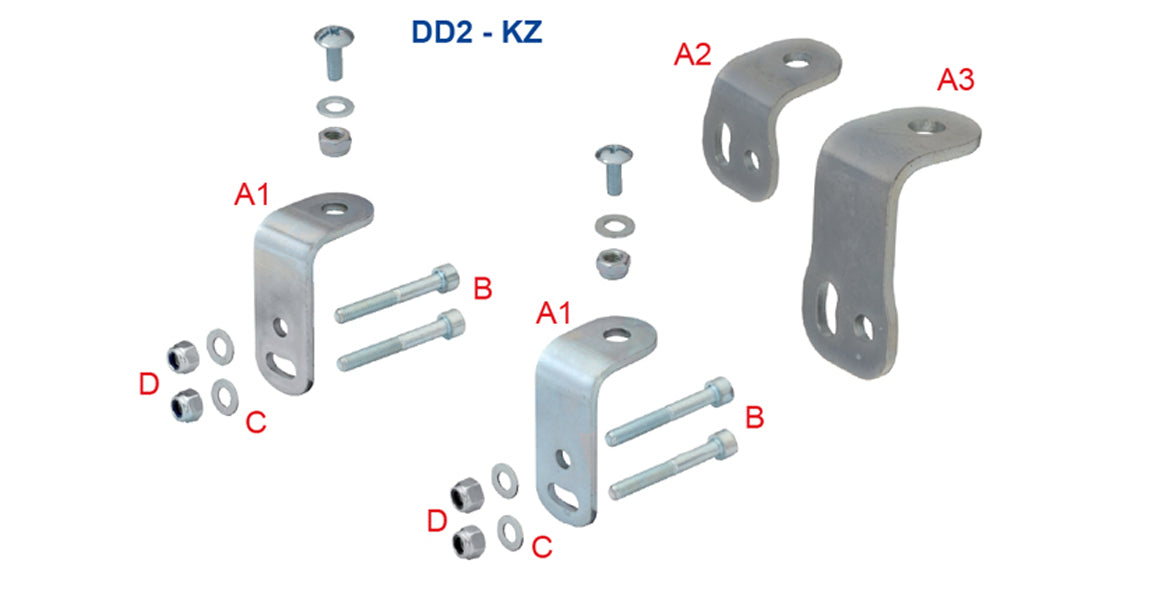 OTK Tony Kart Lower Seat Mounting Brackets