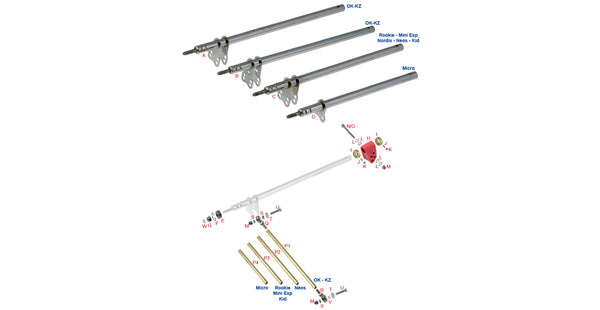 OTK Tony Kart Steering Shaft, Tie Rods & Ends - Shop Karting Parts