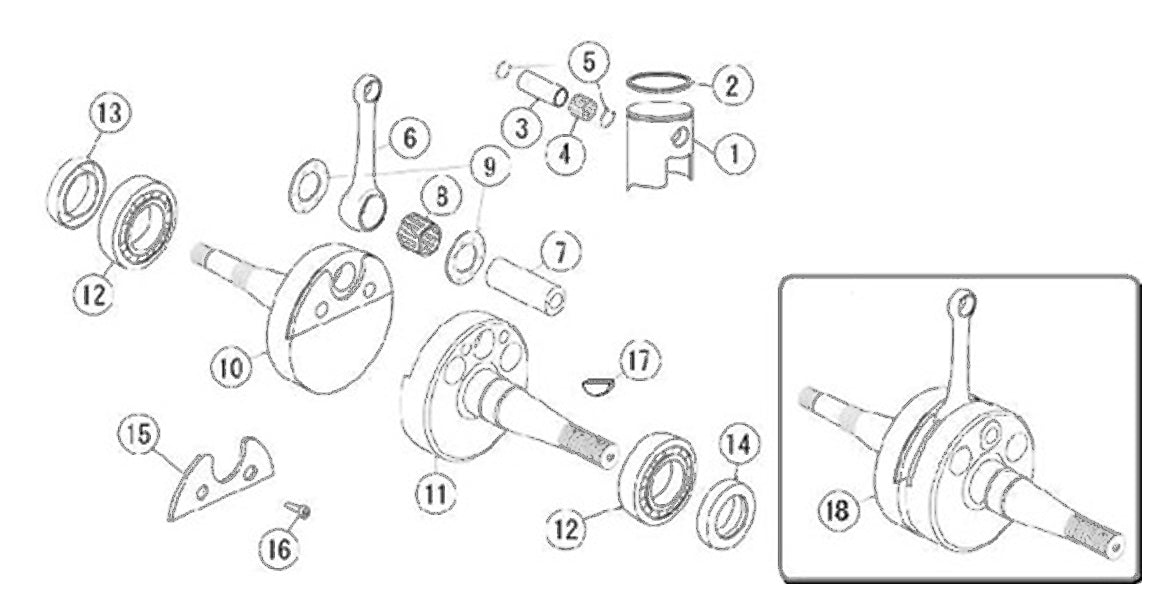 PRD Fireball Crank, Rod, Piston Parts