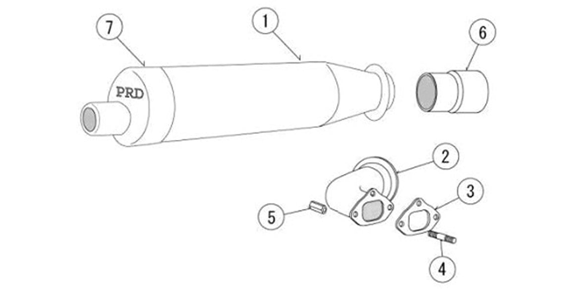 PRD Fireball Exhaust Parts