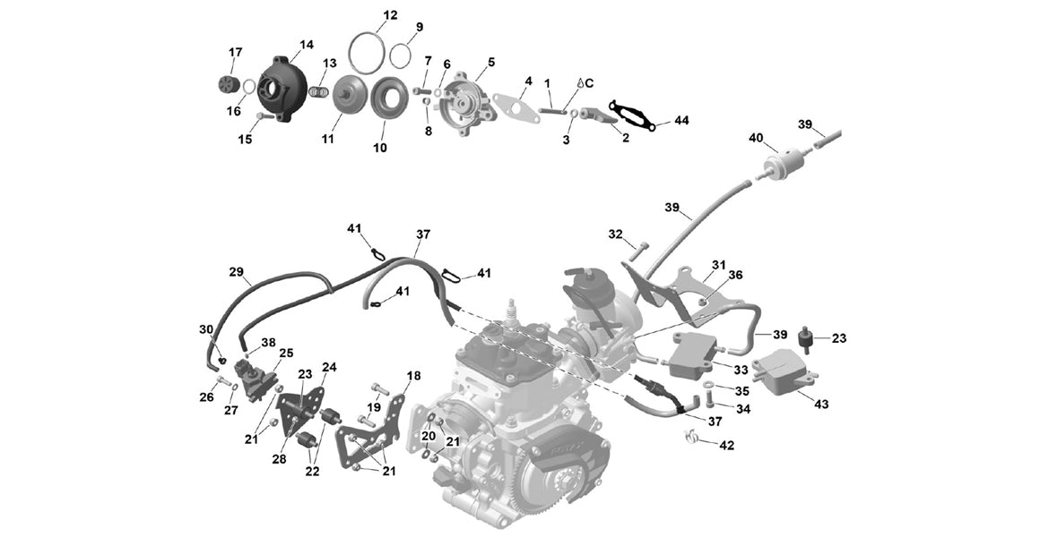 Rotax Max E-Rave Power Valve Parts