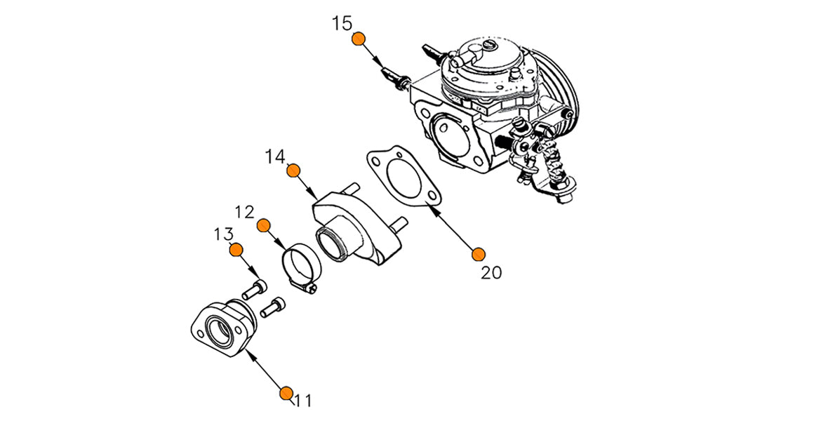 Vortex Mini Rok Tillotson Carburetor Parts