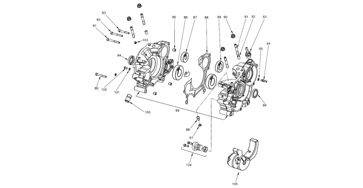 Vortex Rok GP Crank Case Parts