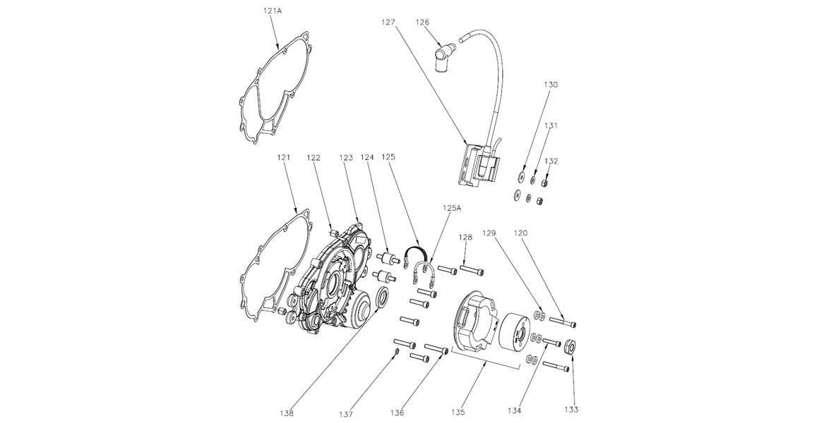 Vortex Rok GP Ignition, Side Cover Parts