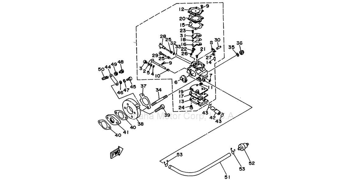 Walbro WB3A Yamaha KT100 Carb