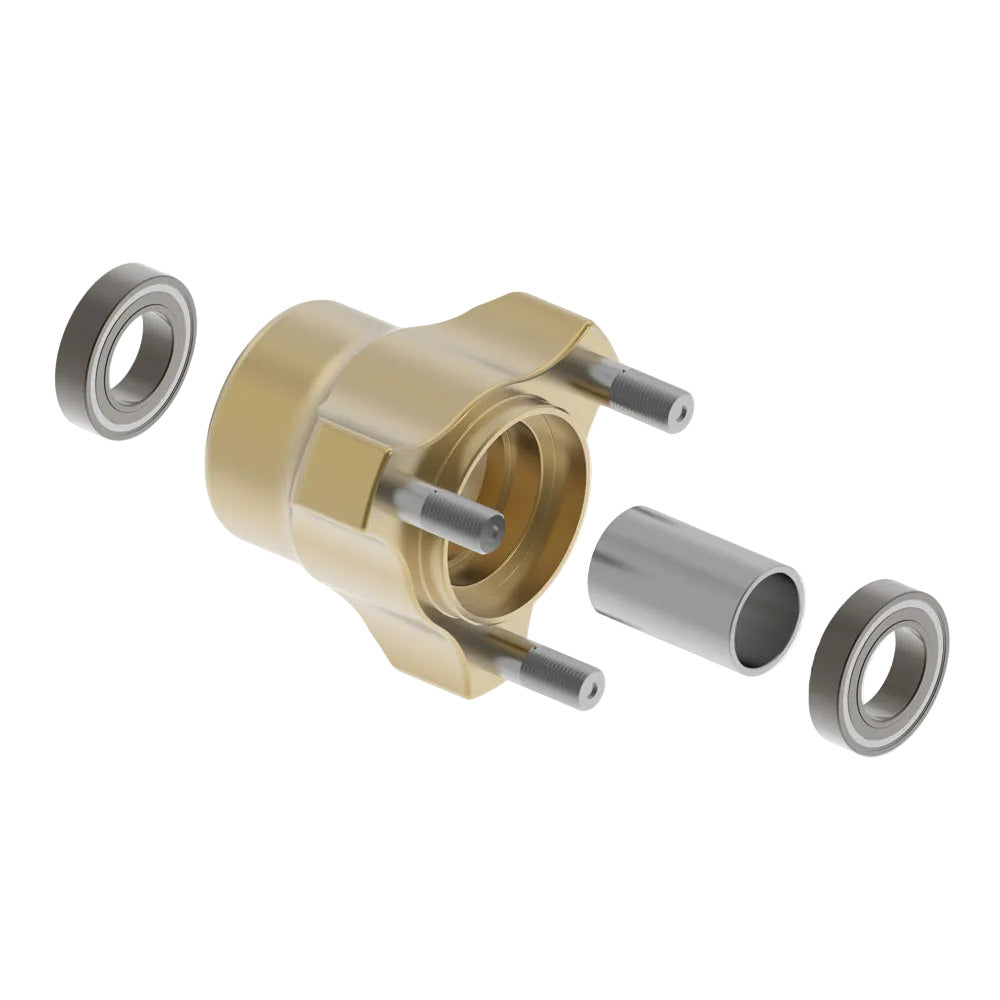 0103.F0CKIT Tony Kart OTK Front Wheel Hub BST Aluminum 17mm x 53mm Short, Metric Pattern