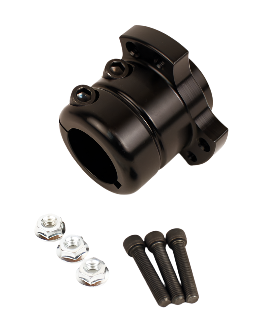 1 1/4" Extended Black Rear Wheel Hub, US Pattern