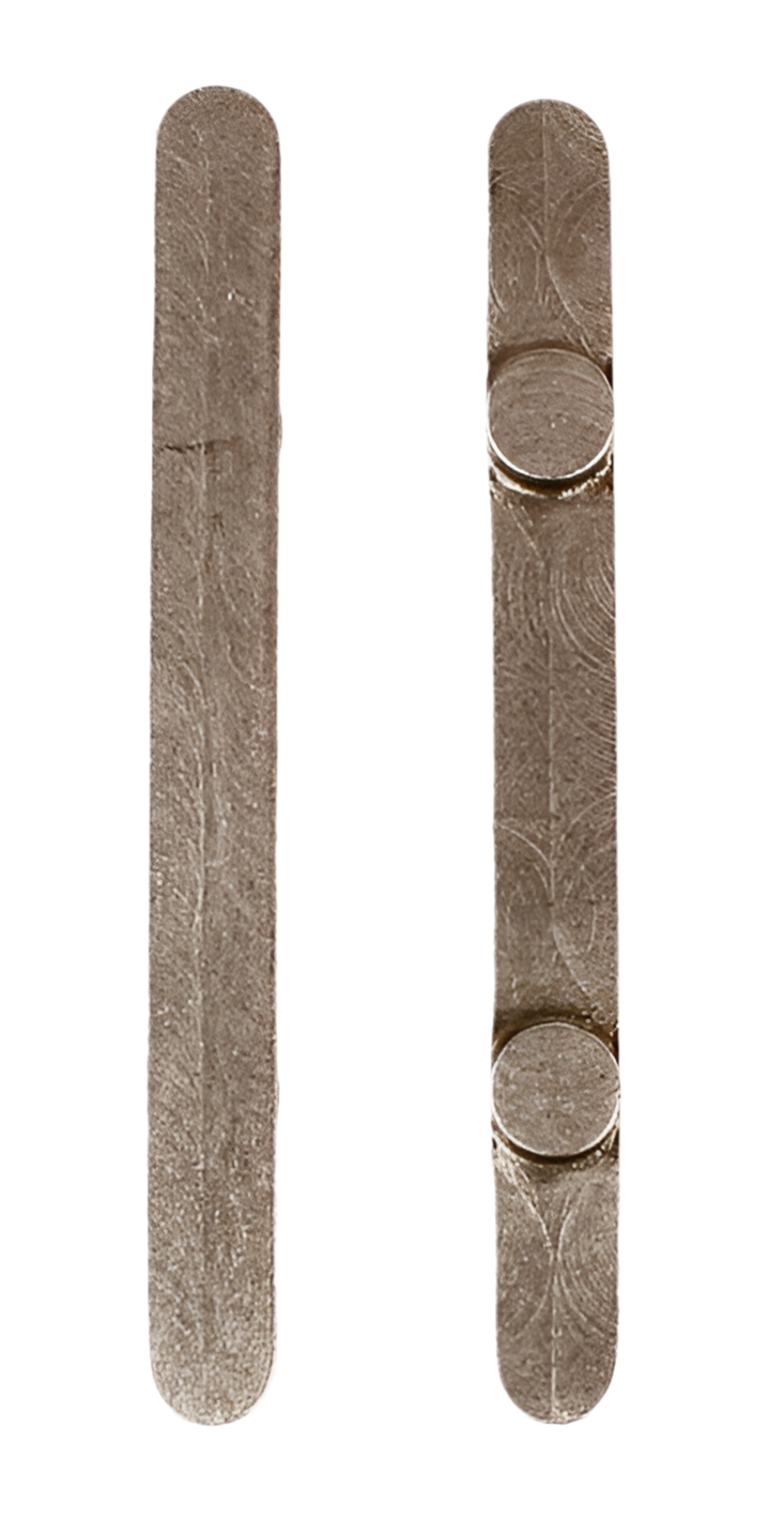 PKT 60mm Long Axle Key, Pegs are 30mm on Center x 6mm Diameter, 6mm Wide
