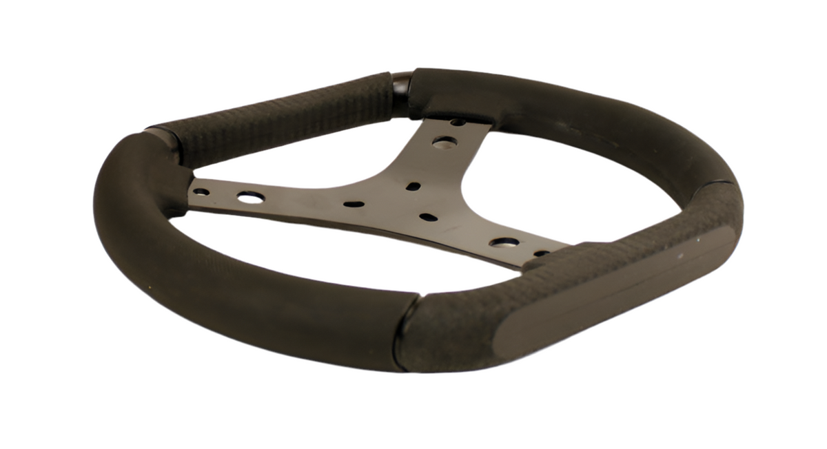 KG Karting "Faster" Flat Top Rubber Grip Steering Wheel