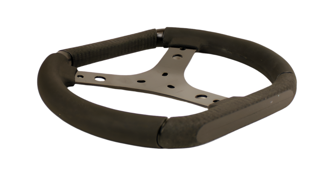 KG Karting "Faster" Flat Top Rubber Grip Steering Wheel