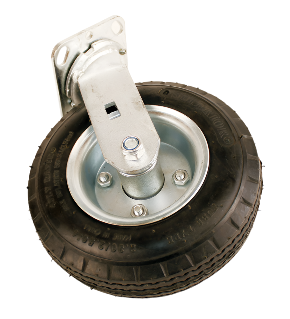 Streeter Bigfoot Stand Caster Swivel with Tire and Wheel