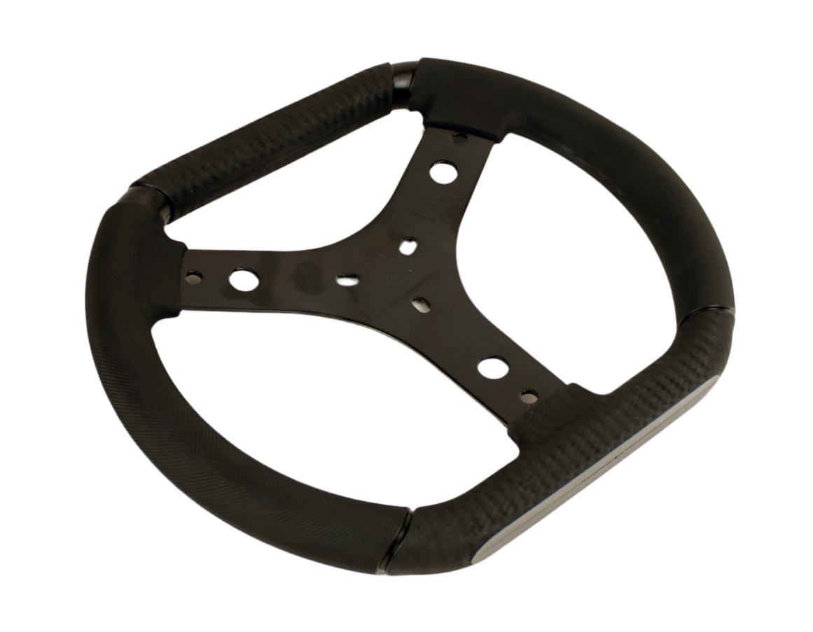 KG Karting "Faster" Flat Top Rubber Grip Steering Wheel