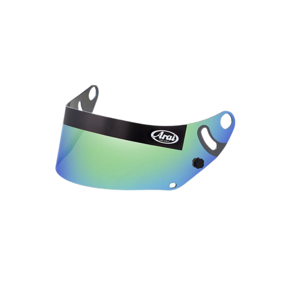 Arai GP-6 Series Irridium Mirror Shields Green