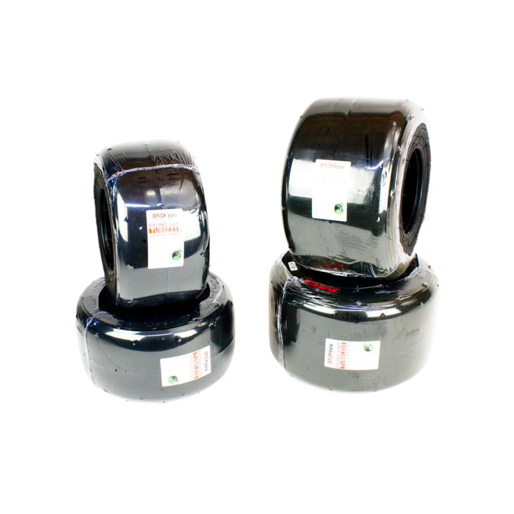 MG Red 10x4.60-5 / 11x6.00-5 SH2 Slick Tire Set