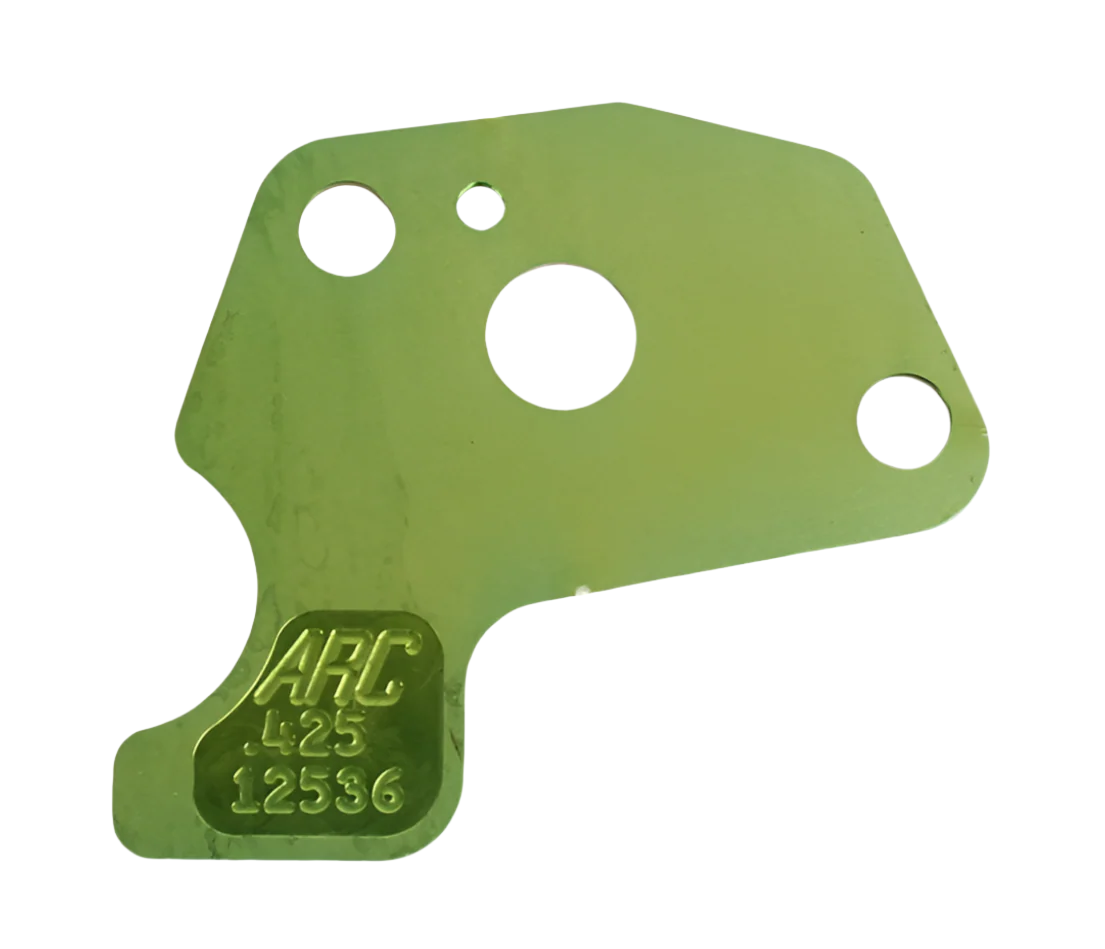 DJ-1425 ARC Clone Engine Carburetor Restrictor Plate, Green .425" Hole Size
