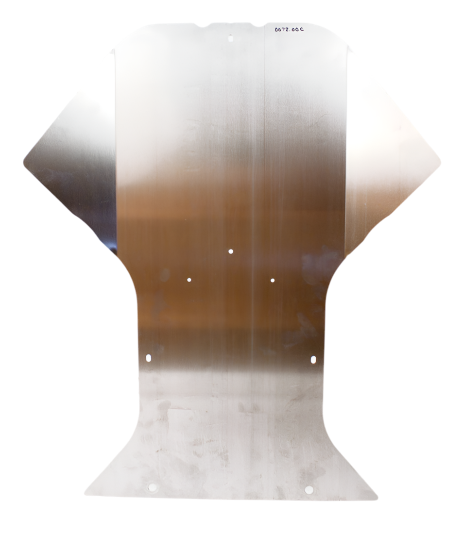 F1. 0072.00C Tony Kart OTK Aluminum Floor Tray, 2019-2024 For Full Sized Karts, Non-Shifter