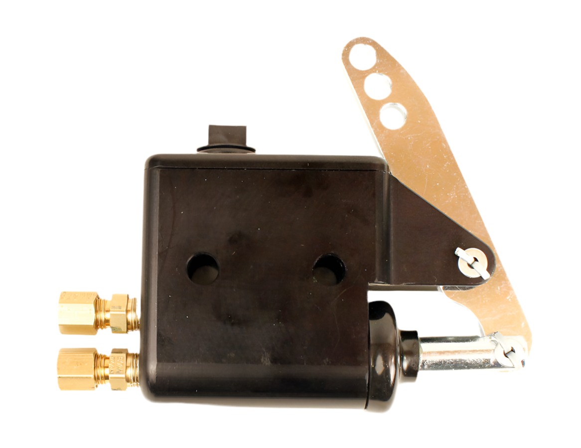 MCP 18875B Black Brake Master Cylinder, Dual Line, 7/8" Bore