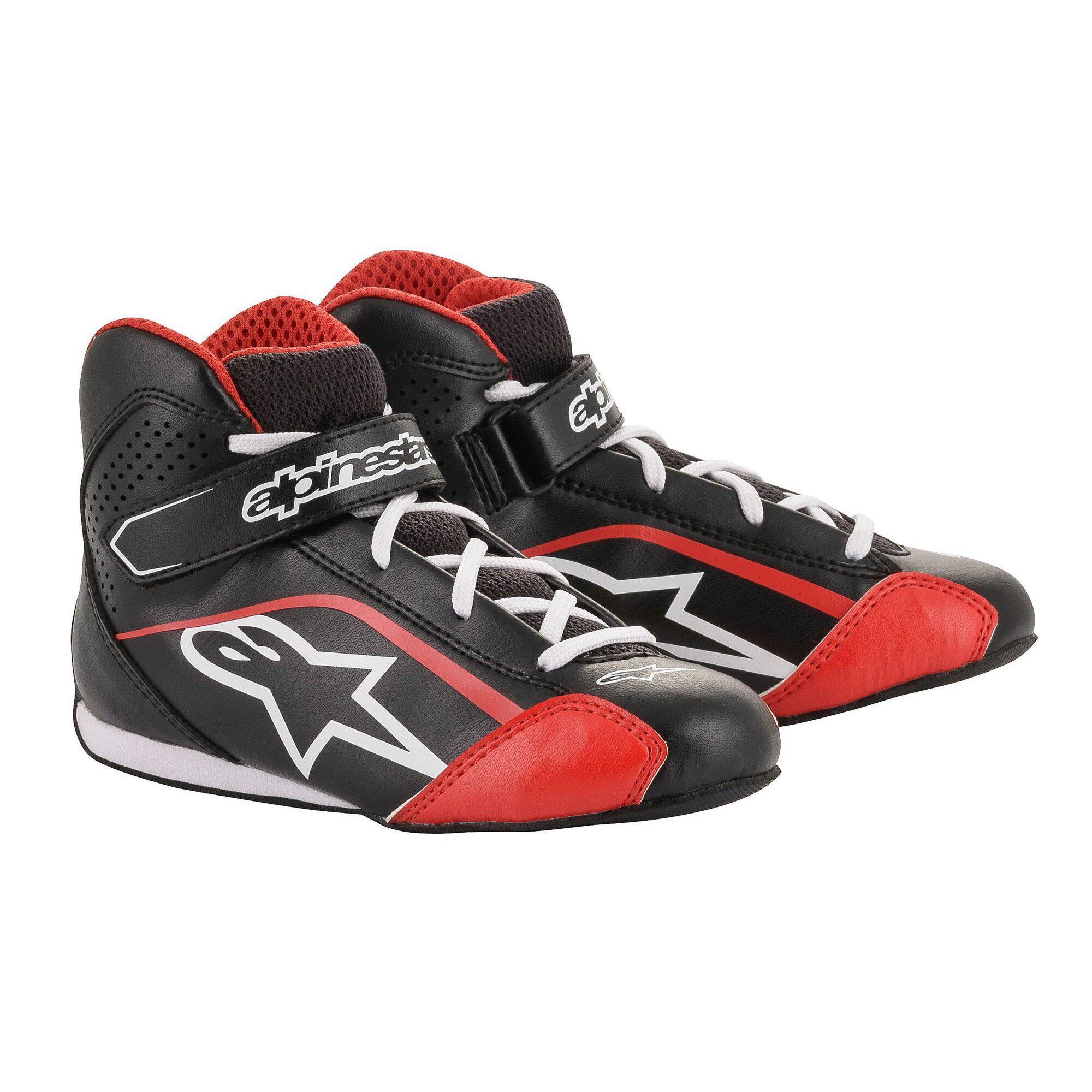 Alpinestars Tech 1 K Youth Karting Shoes Black White Red 1