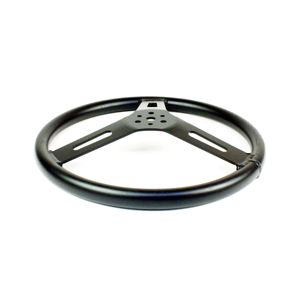 14" Aluminum Steering Wheel, Black