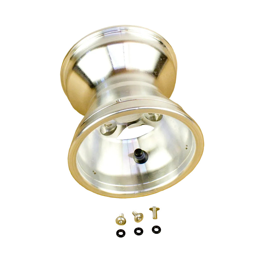 AMV 130mm x 5" Cast Aluminum Spoke Wheel, Bolt In Hub Style, Metric Pattern