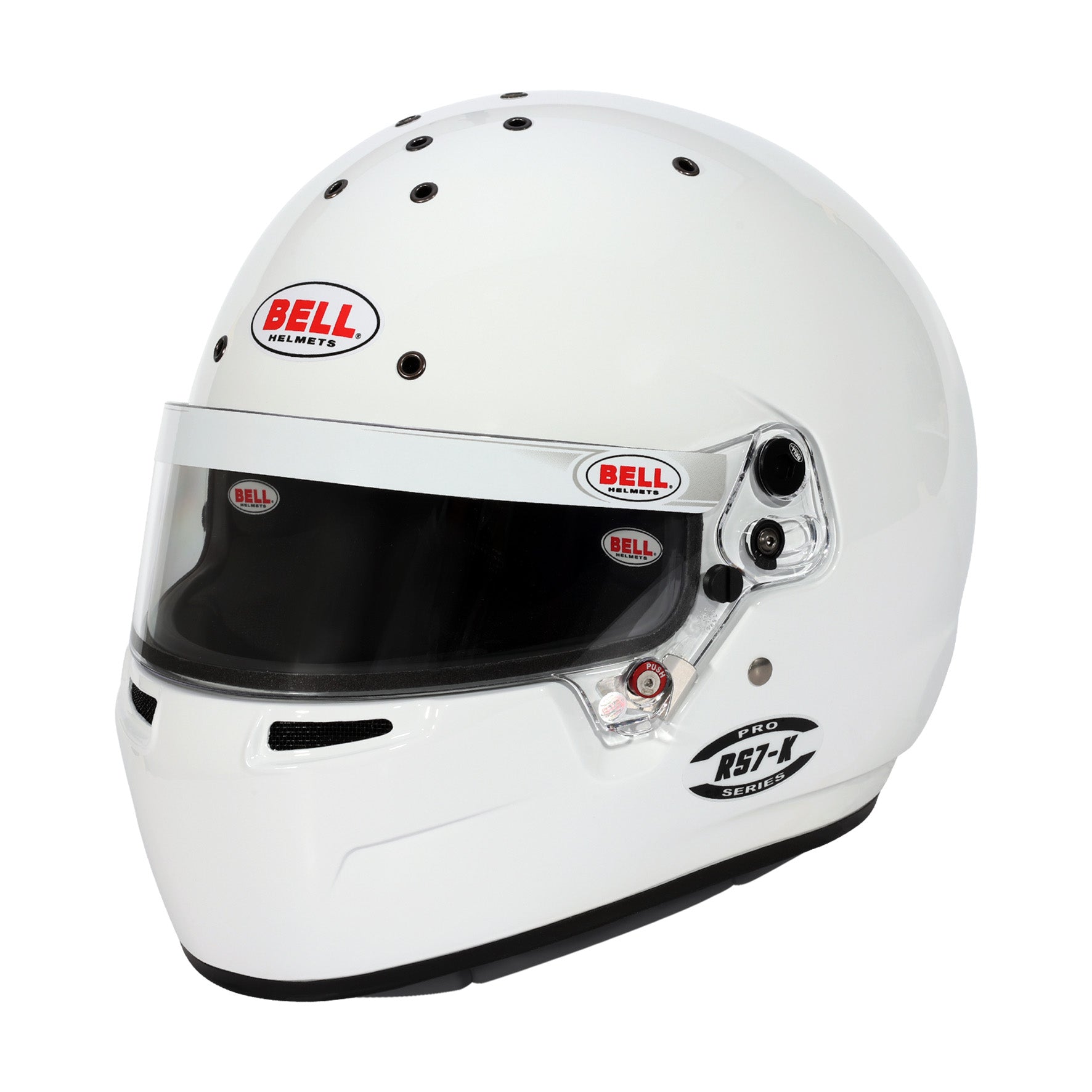 Bell RS7K Karting Helmet, White, K2025 Rated - Shop Karting Parts