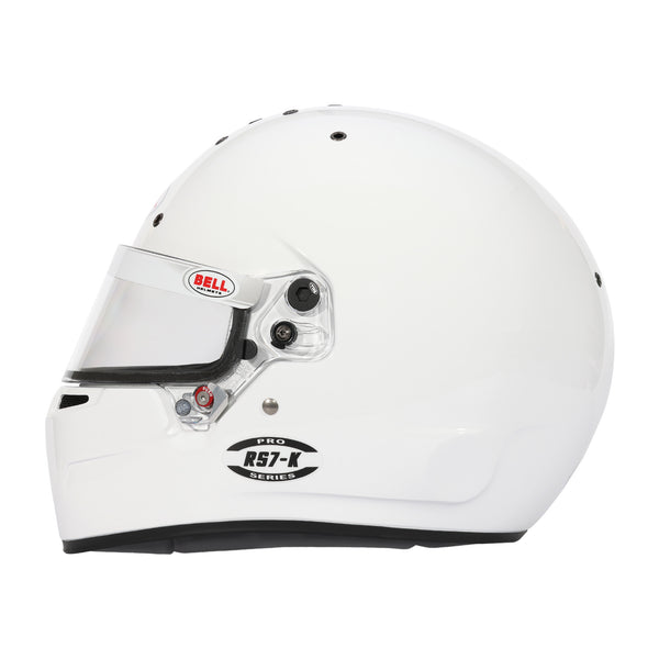 Bell RS7-K Kart Racing Helmet (White)