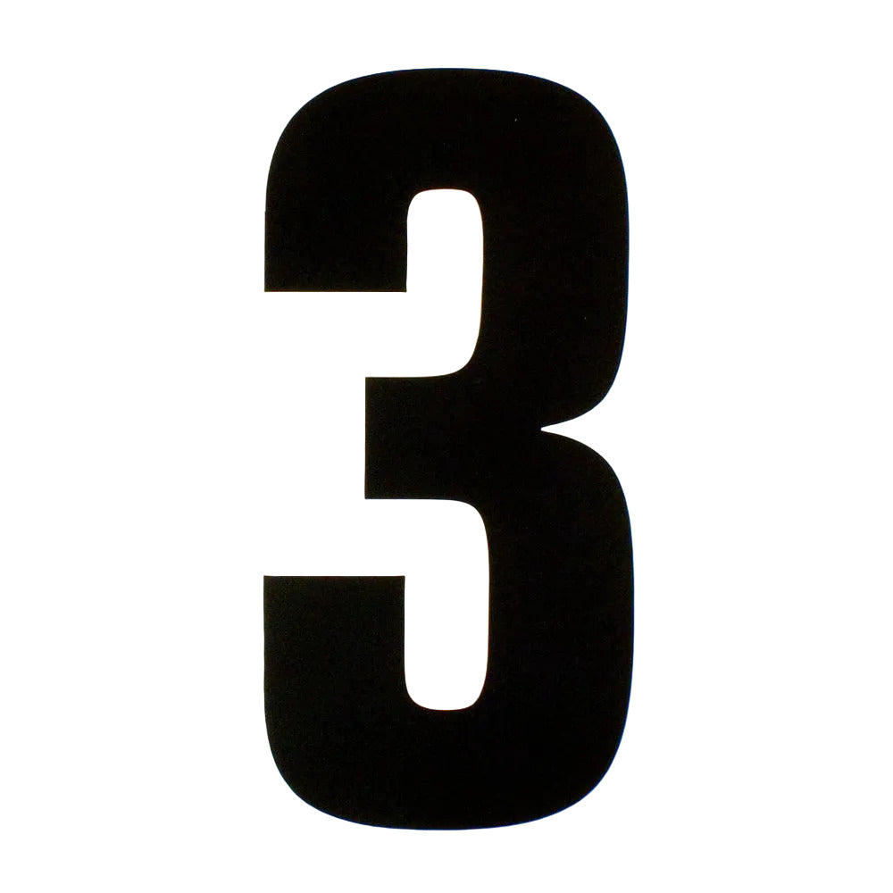 6" Block Style Kart Numbers