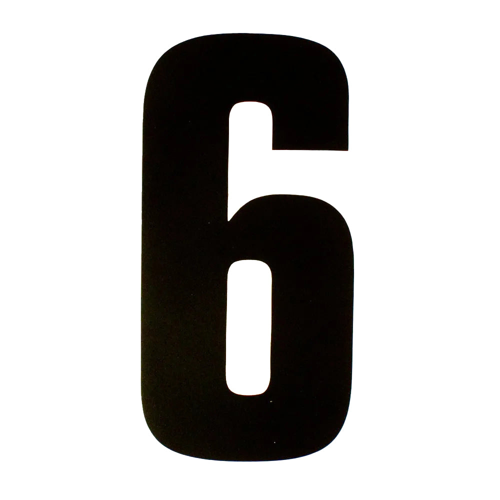 6" Block Style Kart Numbers