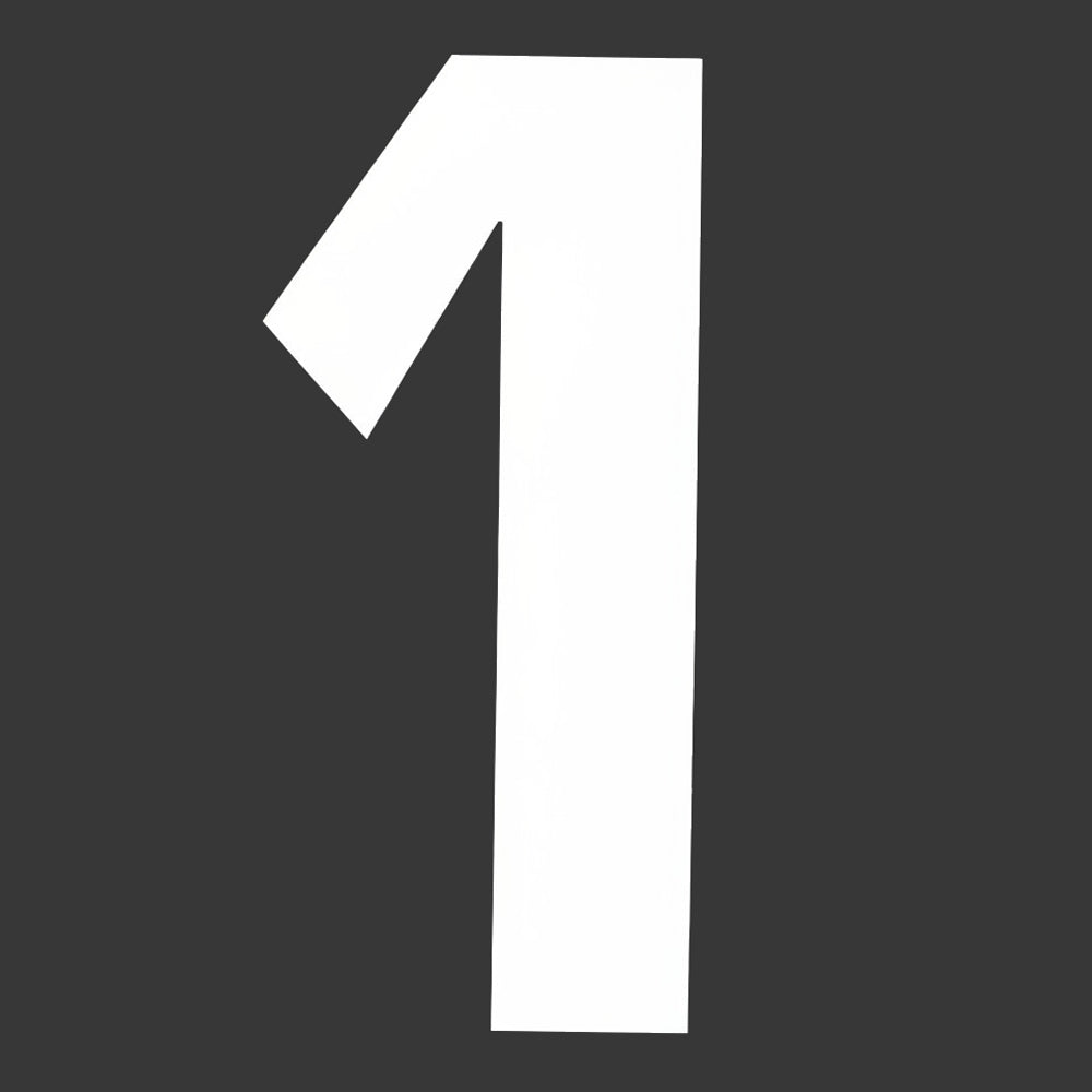 6" Block Style Kart Numbers