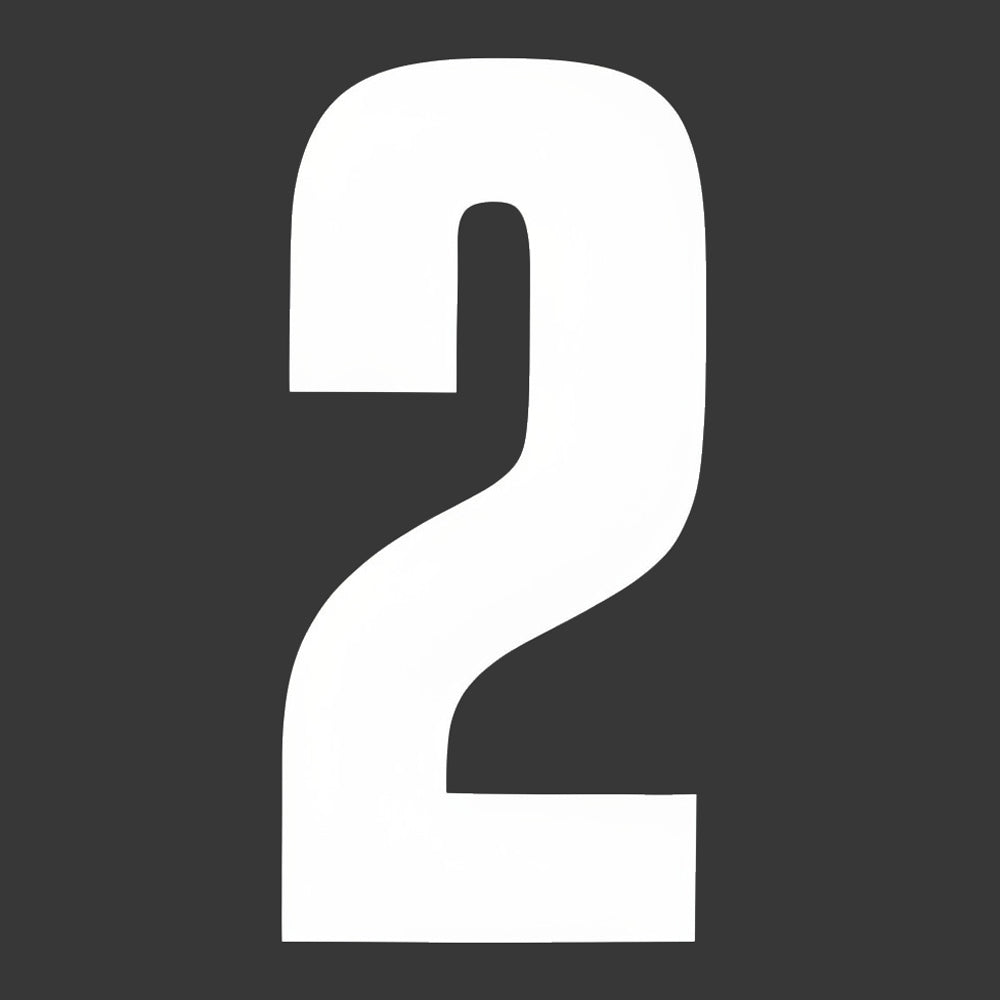 6" Block Style Kart Numbers