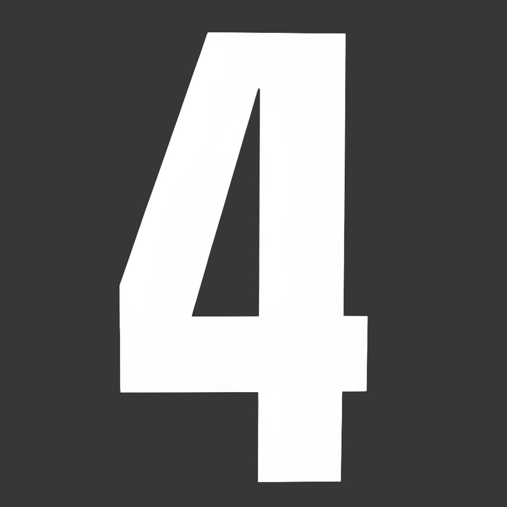6" Block Style Kart Numbers