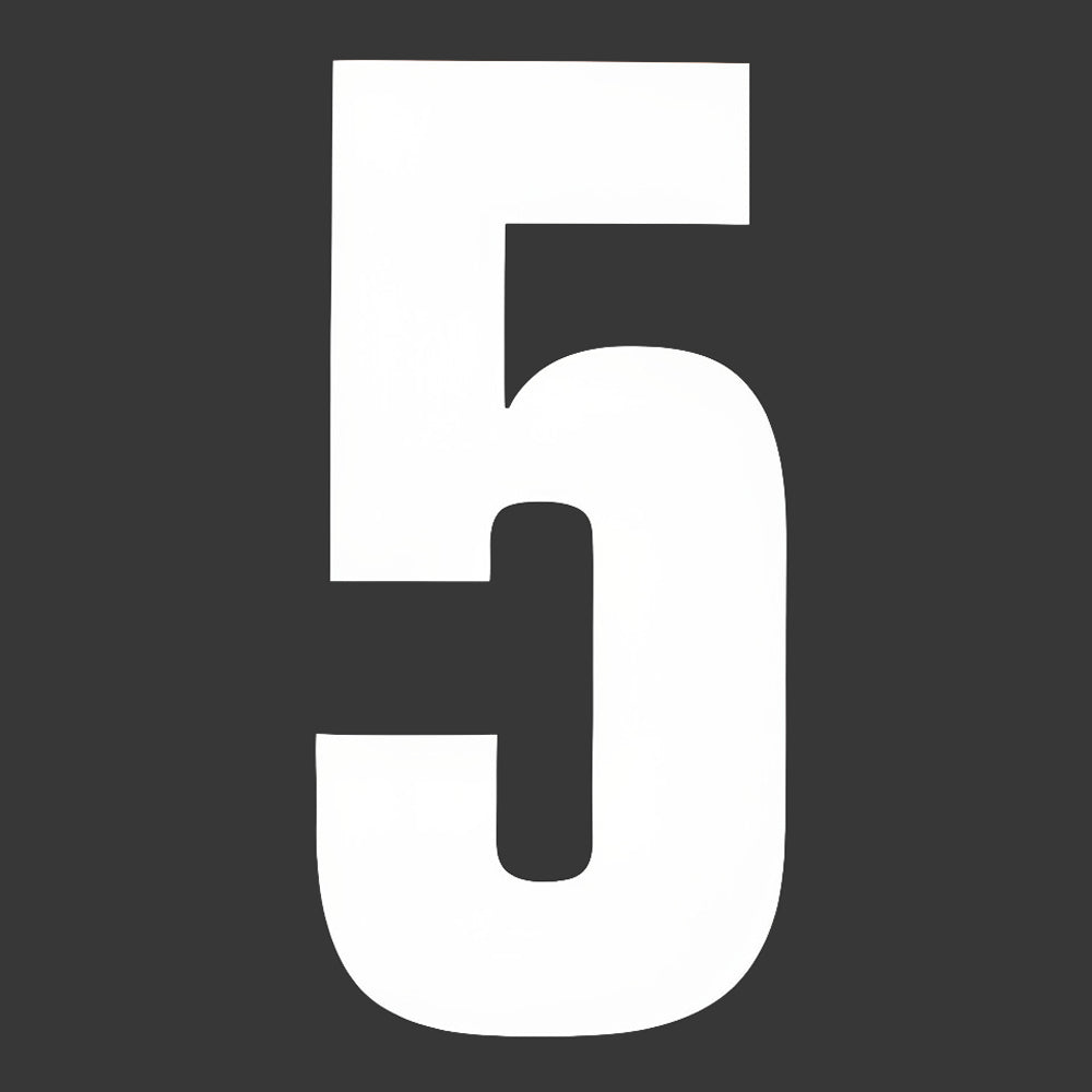 6" Block Style Kart Numbers