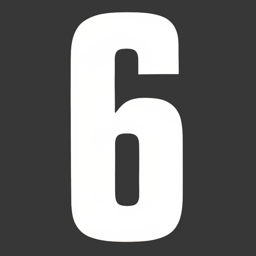 6" Block Style Kart Numbers