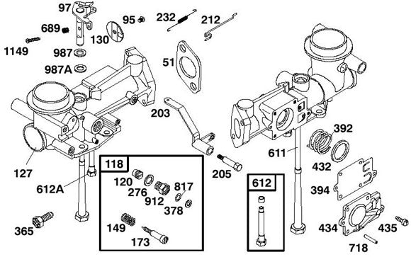987. 692001 Briggs Flathead Throttle Shaft Foam Gasket