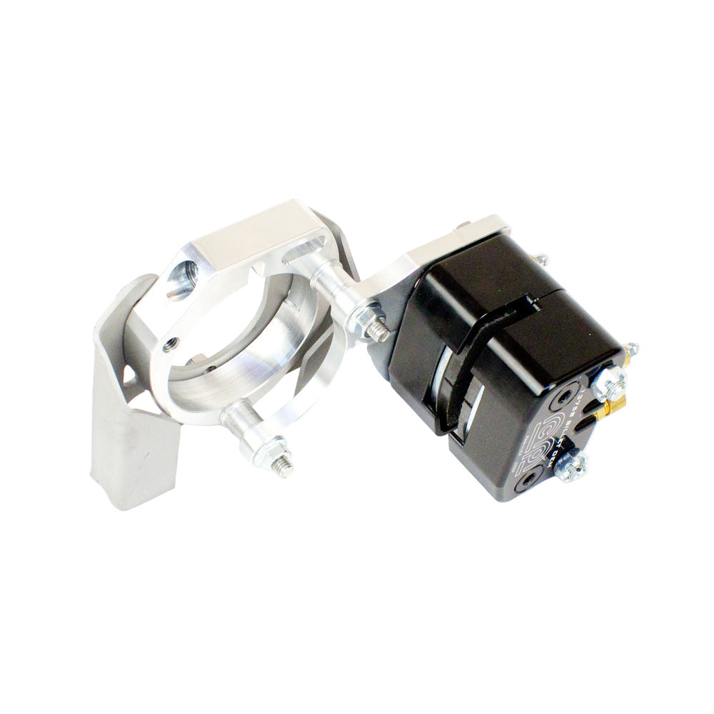 Eagle Kart Aluminum Brake Mounting Plate for MCP Rear Brake Caliper with (2) Aluminum Spacers, Fits 3 Bolt Pattern Cassette