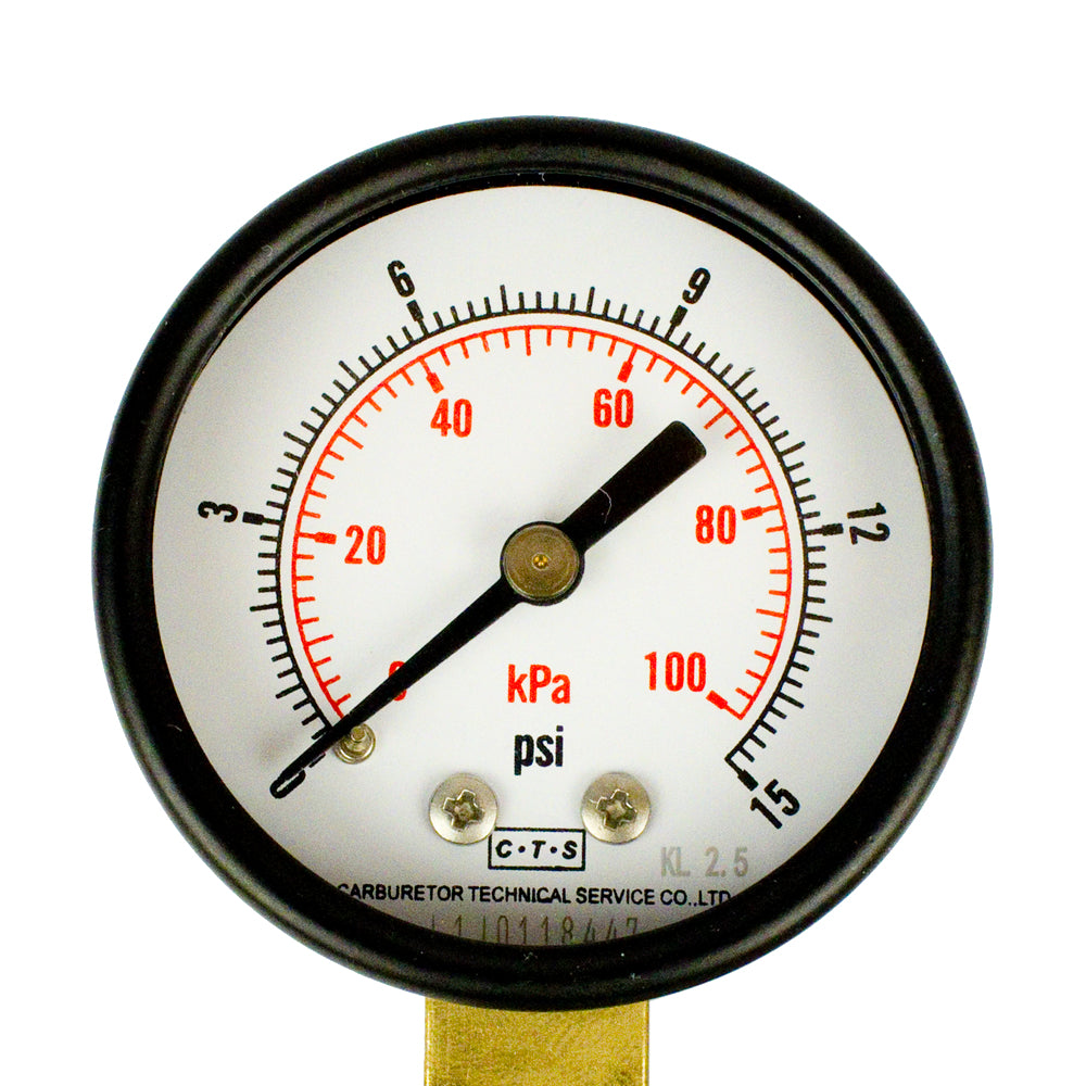 Carburetor Popoff Gauge 0-15 psi