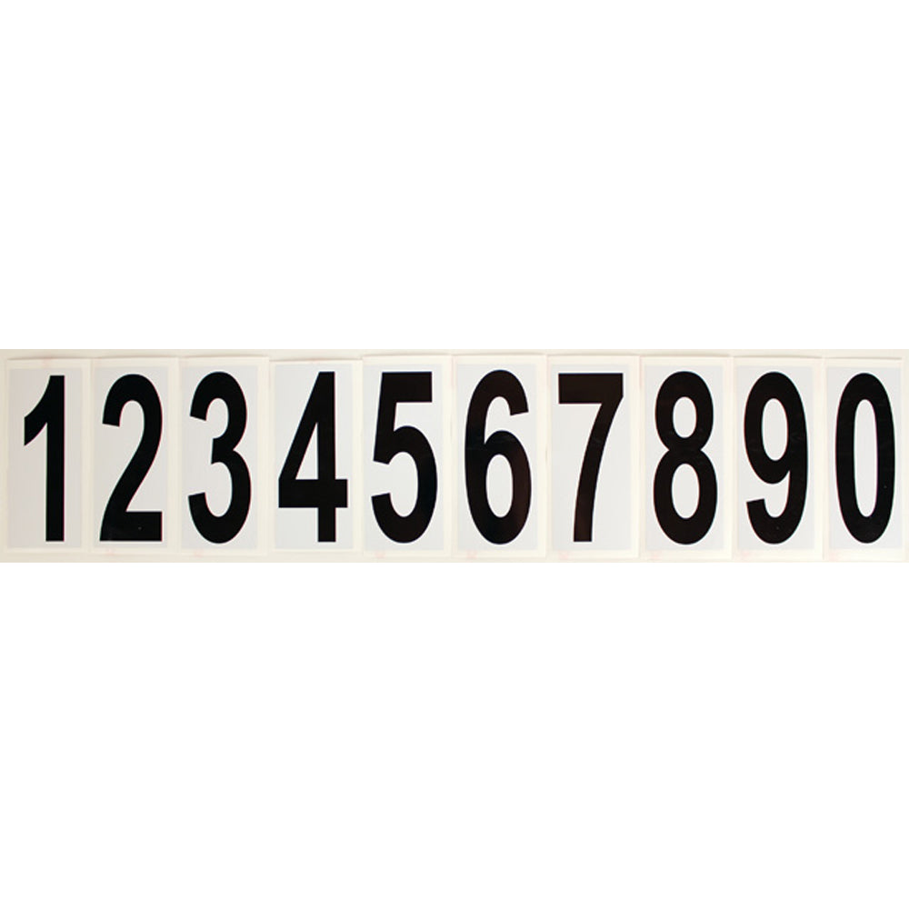 Comet White Background Kart Numbers