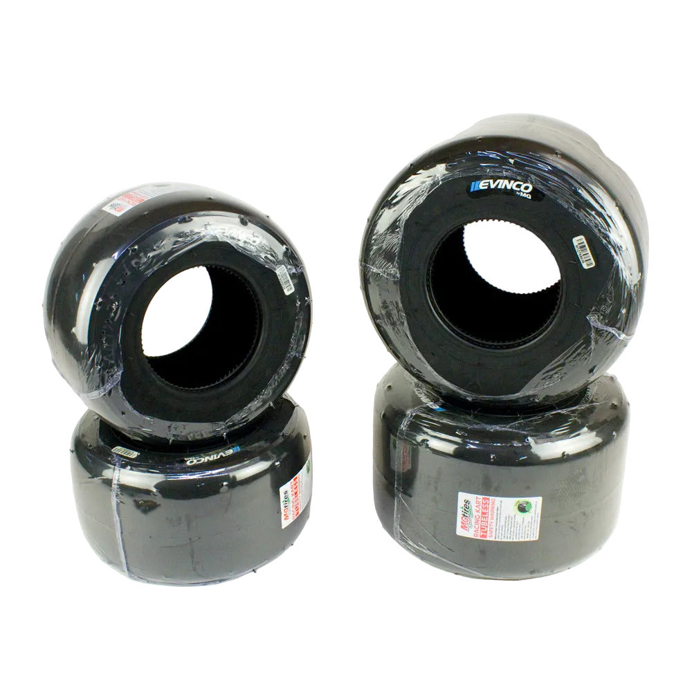 Evinco SKH2 Blue 4.60x5 / 6.00x5 Slick Kart Racing Tire Set
