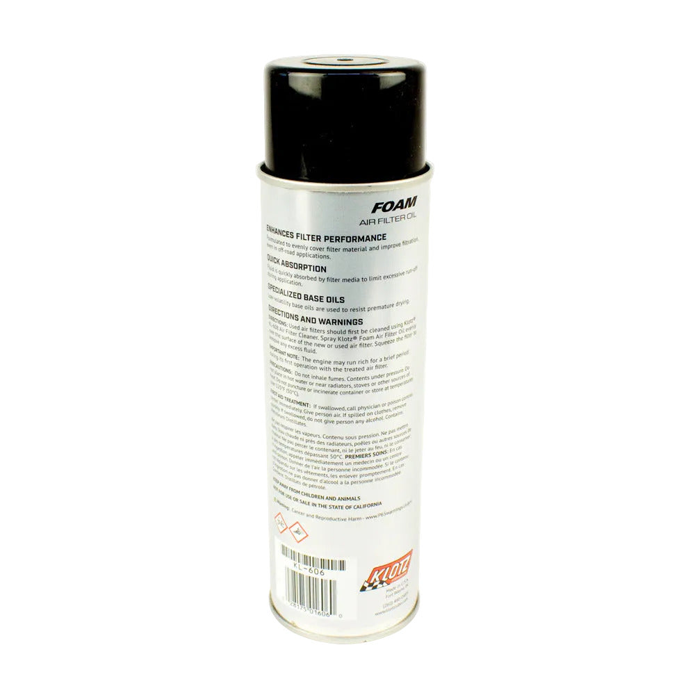 Klotz KL-606 Foam Air Filter Oil