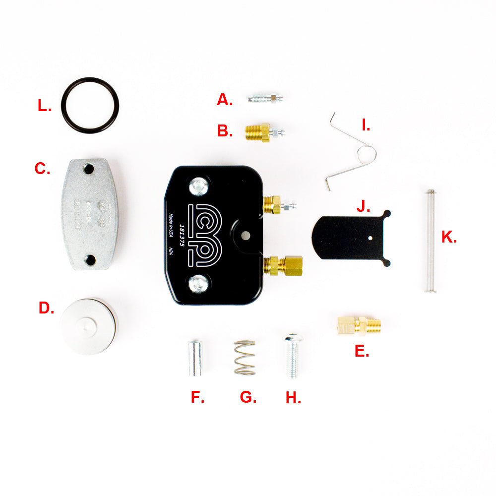 MCP Caliper Brake Pad Return Spring Kit - Bolt, Sleeve, Spring