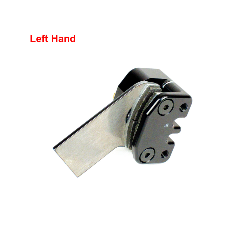 MCP 650 Black Front Brake Caliper Assembly with Steel Bracket