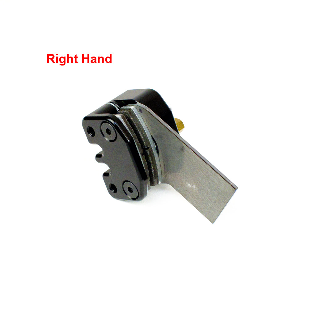 MCP 650 Black Front Brake Caliper Assembly with Steel Bracket