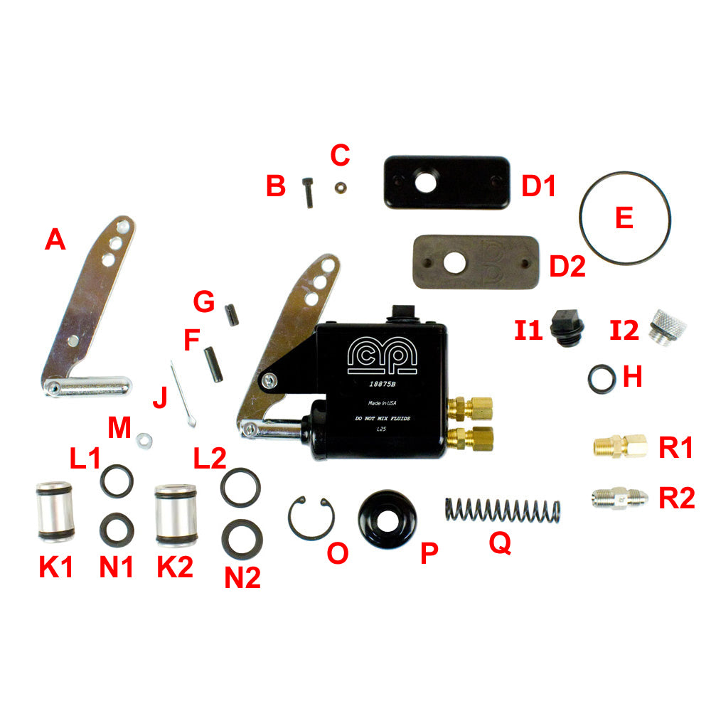 MCP K1. 787 3/4" Brake Master Cylinder Bore Piston with Seals