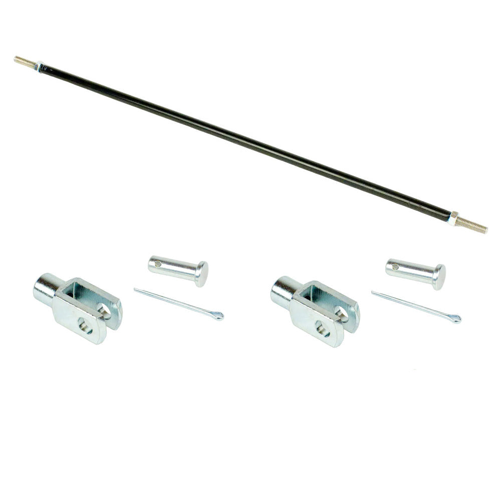 Metric Brake Rod 6mm All Thread with Black Plastic Covering