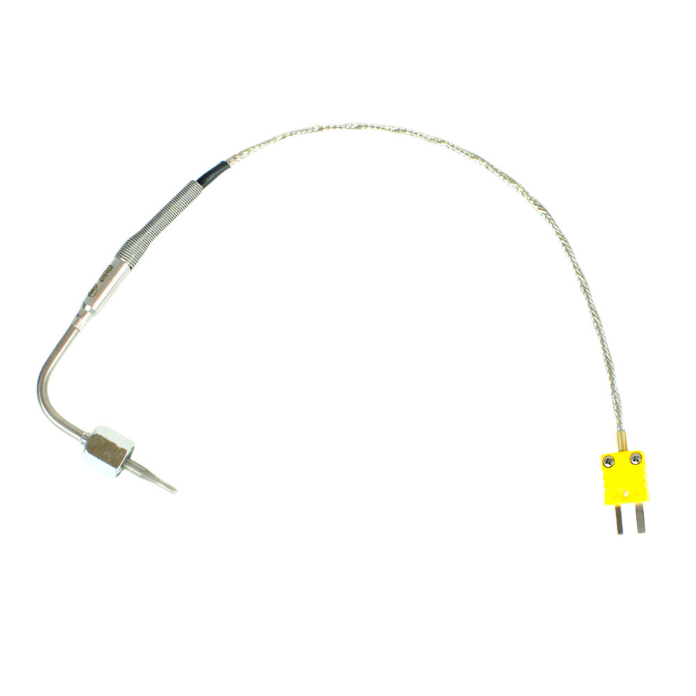New! Mychron 4, 5, 6 EGT Exhaust Gas Sensor with Yellow Patch Cable, Big Nut Style with CLOSED Tip, 90 Degree