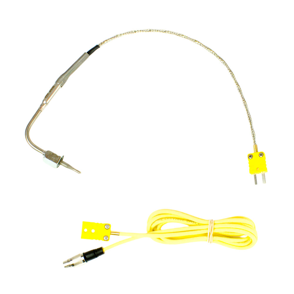 New! Mychron 4, 5, 6 EGT Exhaust Gas Sensor with Yellow Patch Cable, Big Nut Style with CLOSED Tip, 90 Degree